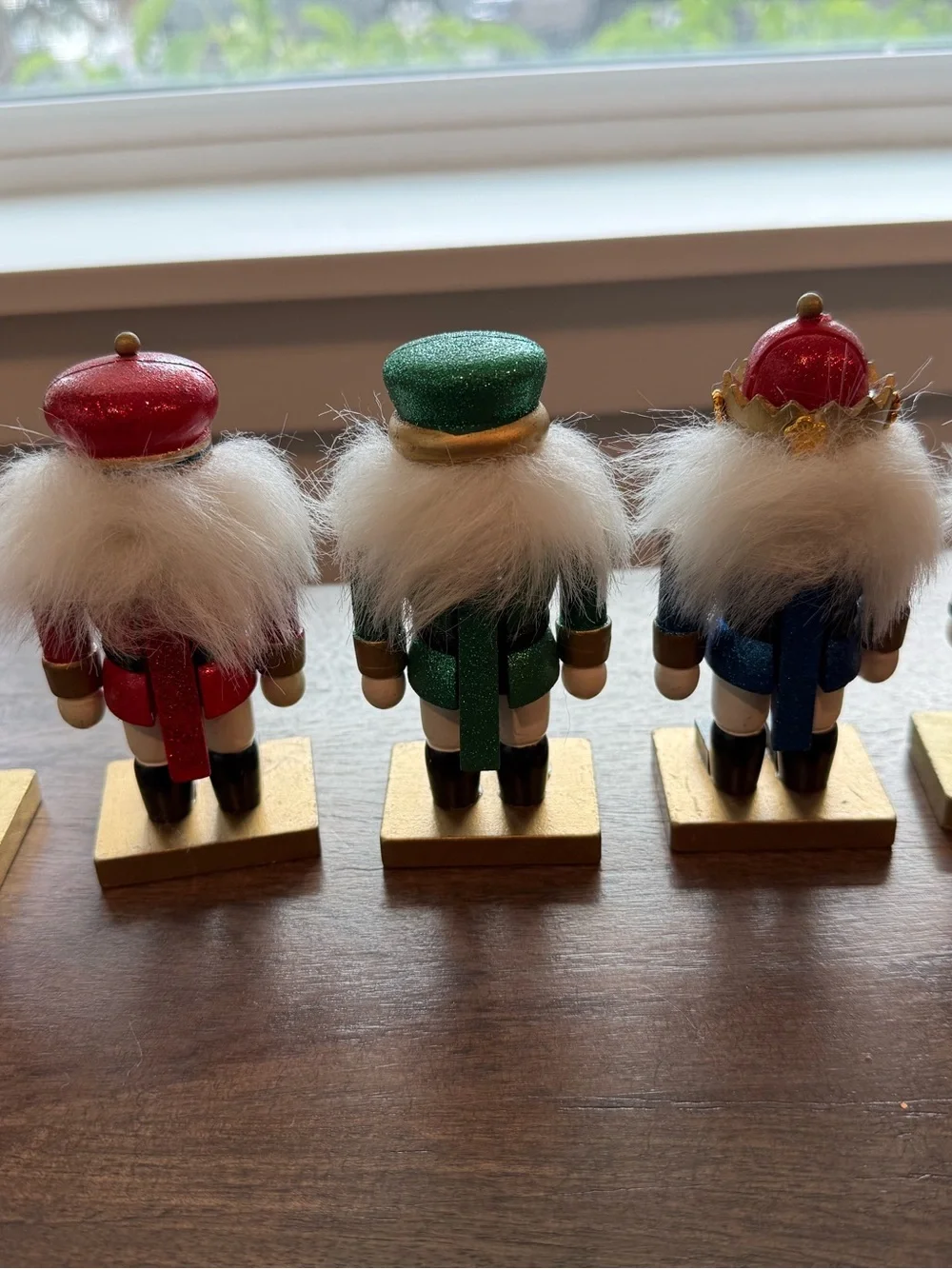 Holiday Nutcracker place card holder  Set - Red, Green, Blue